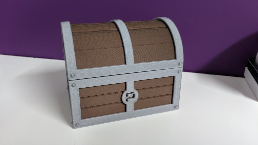 Multi-color 3D printed treasure chest
