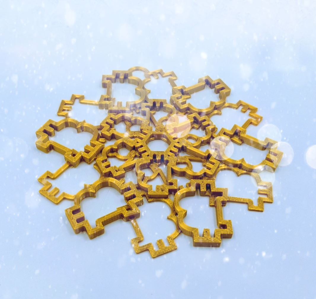 The Bitcoin Snowflake Ornament