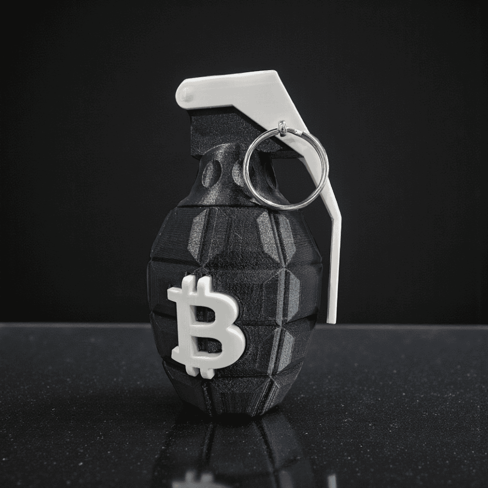 The Original Bitcoin Grenade – 3D Printed Bitcoin Art | CryptoCloaks - Image 5