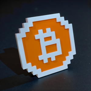 8 Bit Bitcoin Wall Art