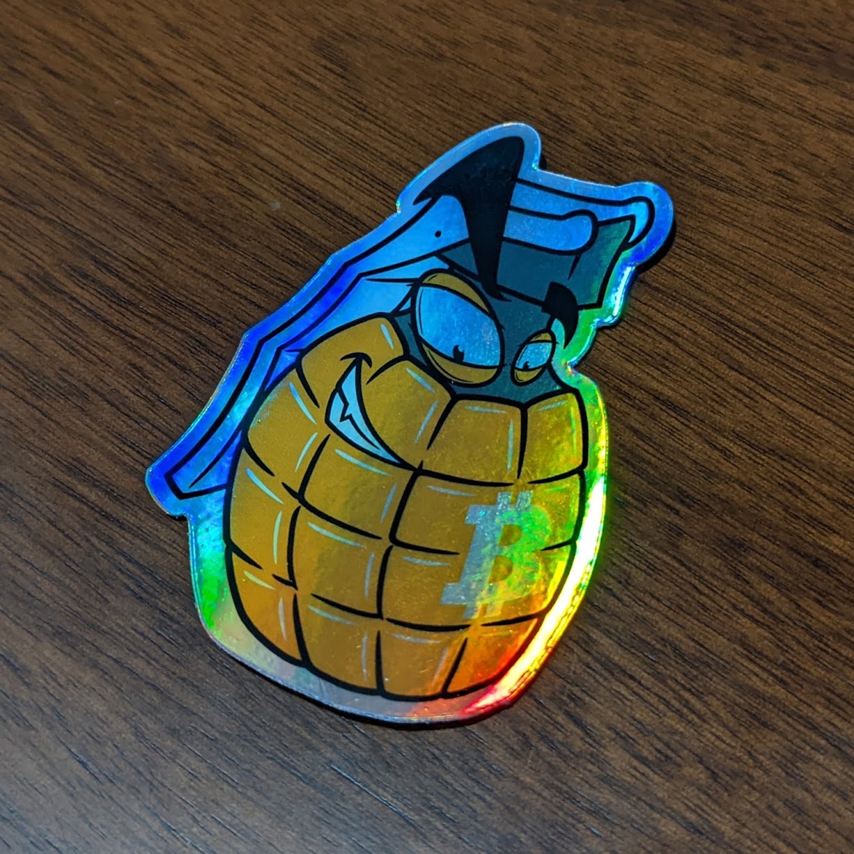 Bitcoin Grenade Sticker