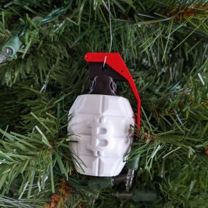 Bitcoin Grenade Ornament