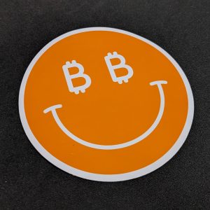 Bitcoin Smiley Sticker