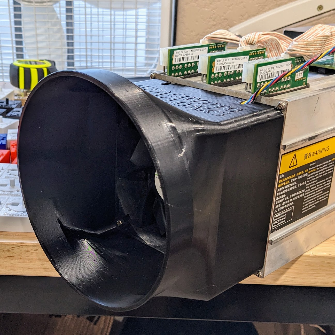 Slip-on Easy Install Antminer ASIC Single to 6in Fan Shroud - Image 5