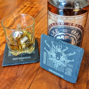 MADEX Bitcoin Slate Coasters