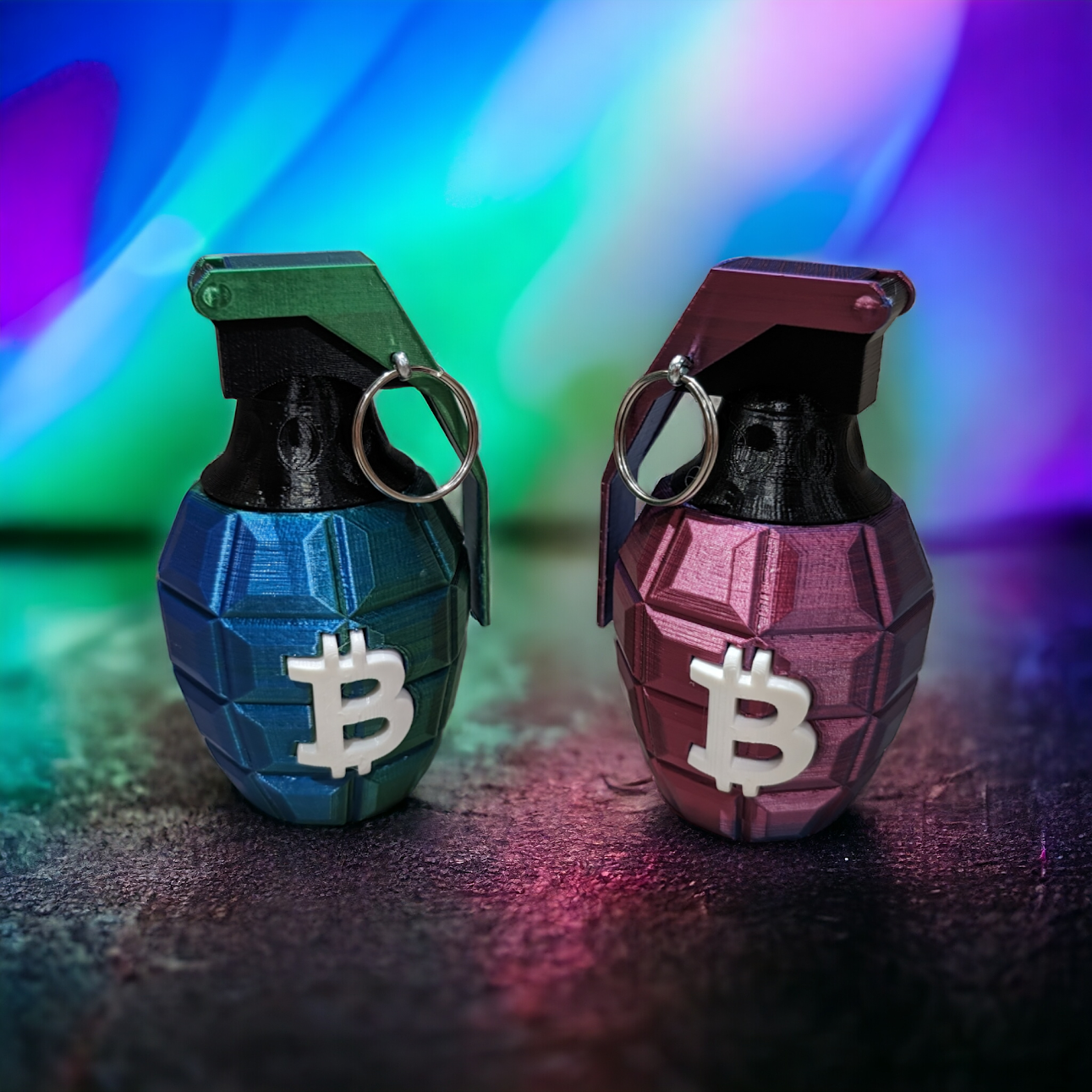 Bitcoin Fade Nades - Two Tone Bitcoin Grenades - Image 3