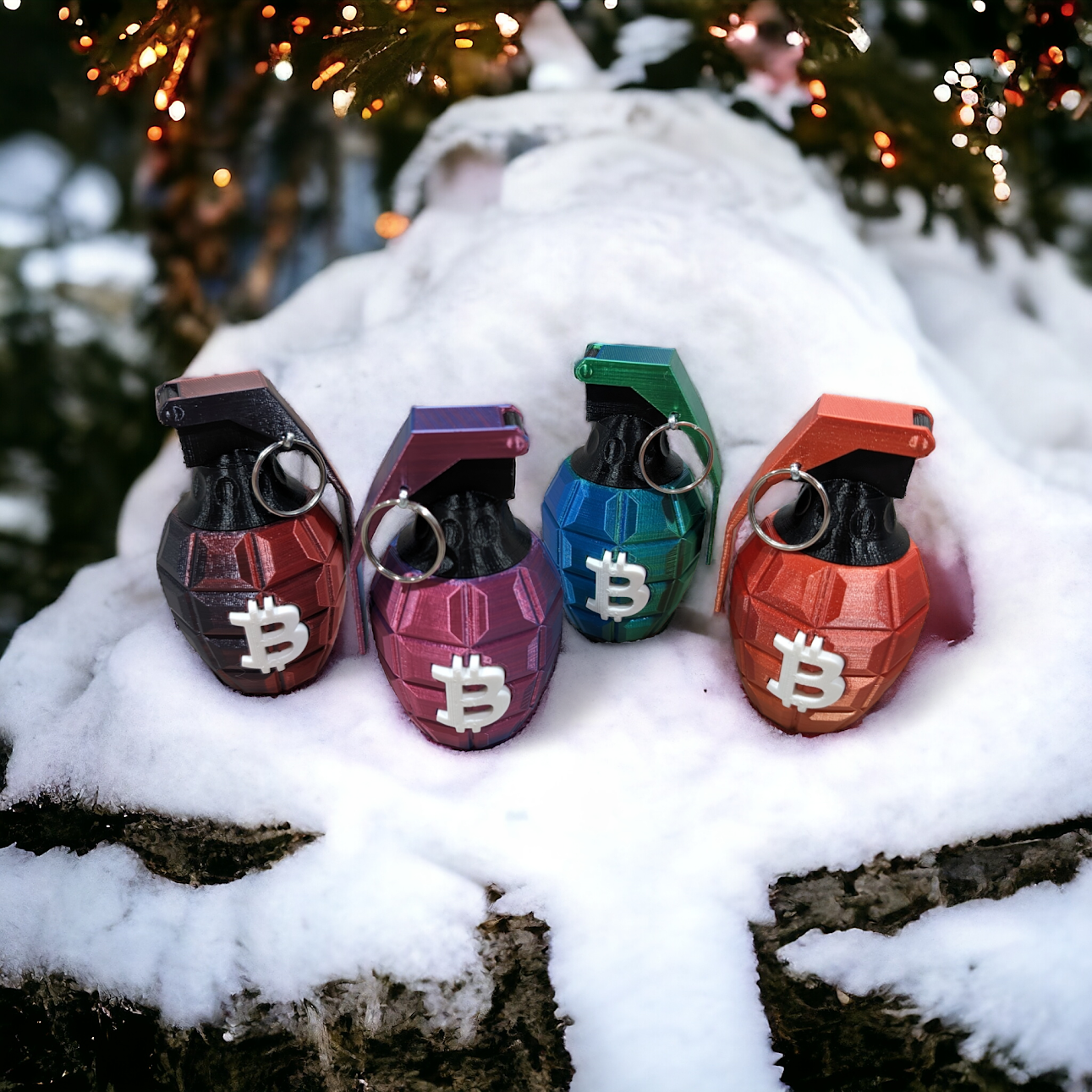 Bitcoin Fade Nades - Two Tone Bitcoin Grenades - Image 2