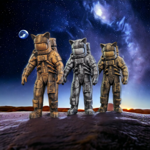 Space Cat Figurine - Premium Edition