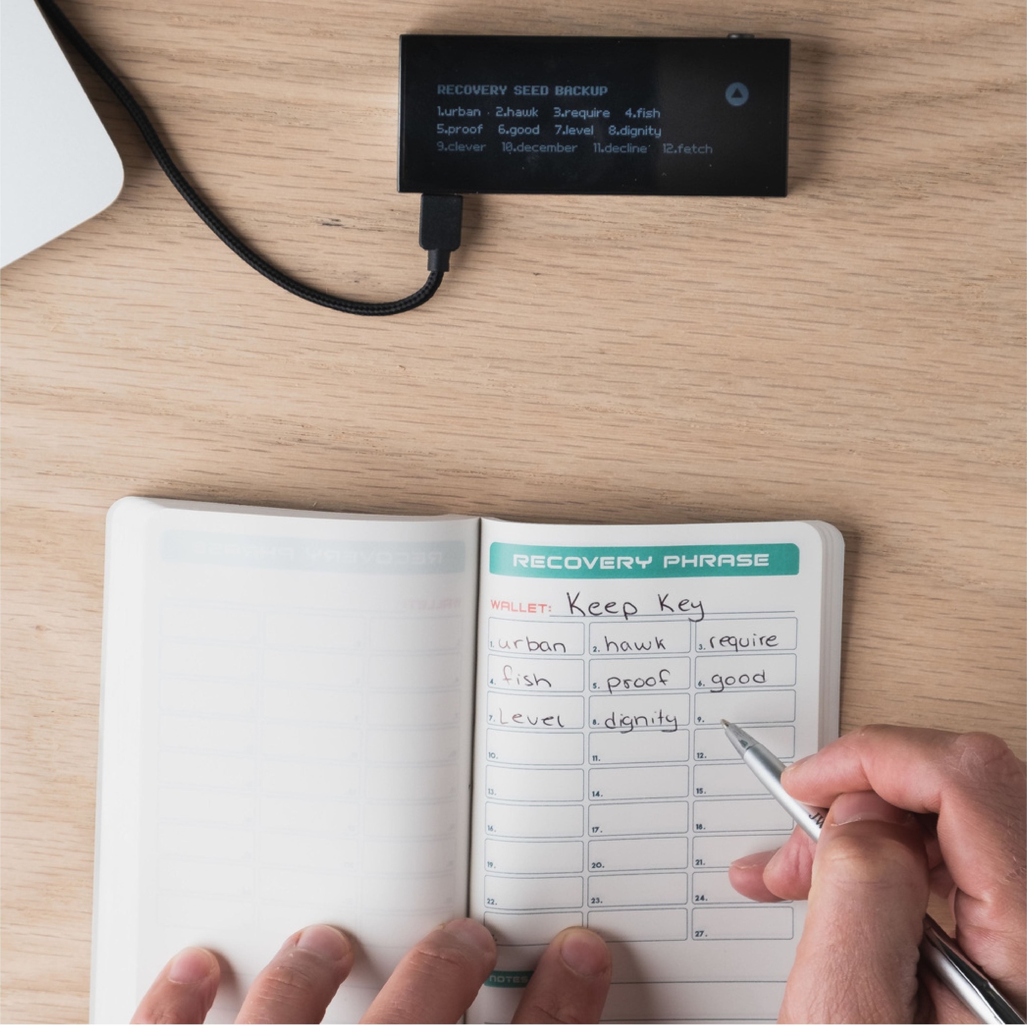 Shieldfolio Stonebook Cryptocurrency Seed Phrase Storage Notebook - Image 2