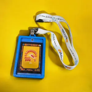 Bitcoin Trading Card Lanyard Case