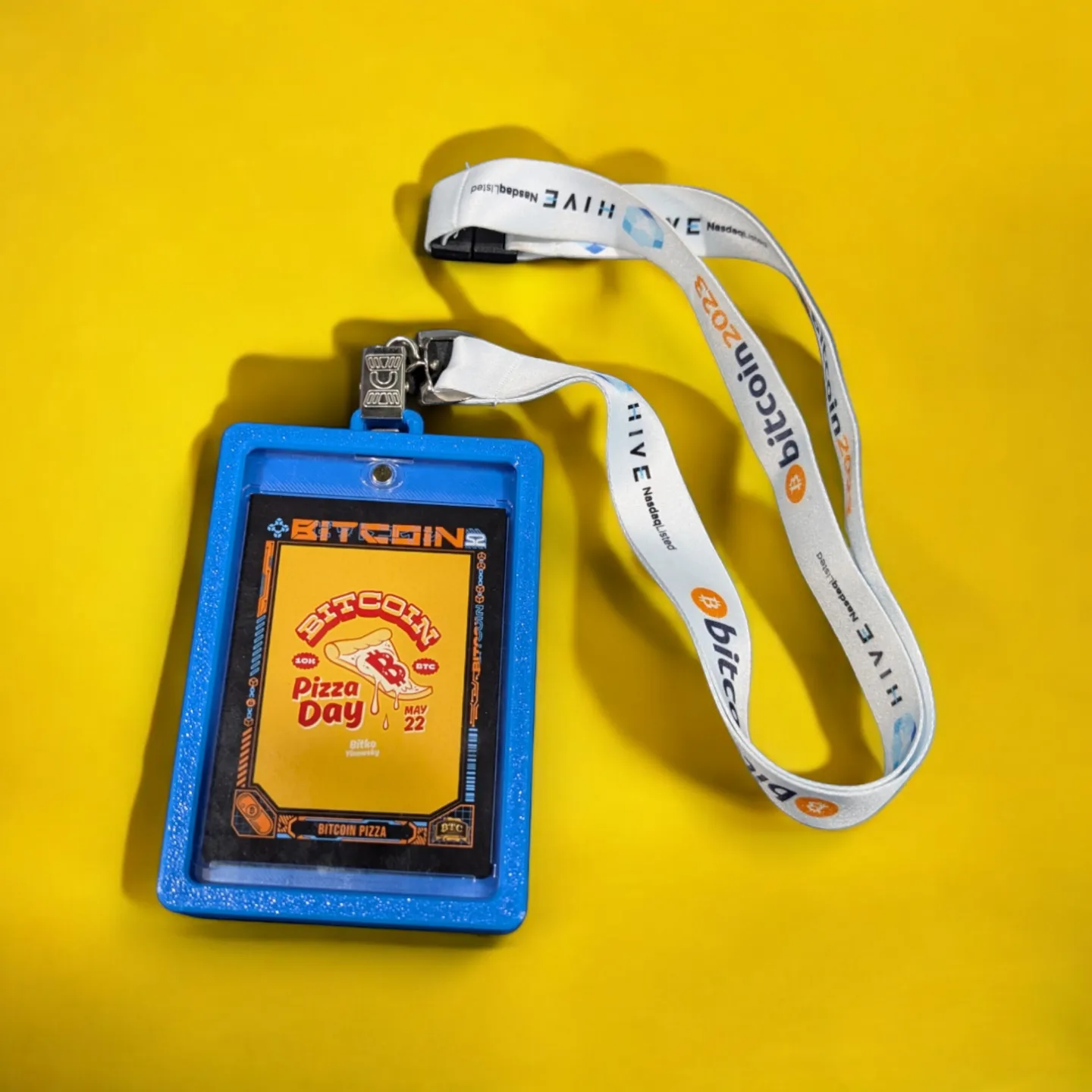 Bitcoin Trading Card Lanyard Case