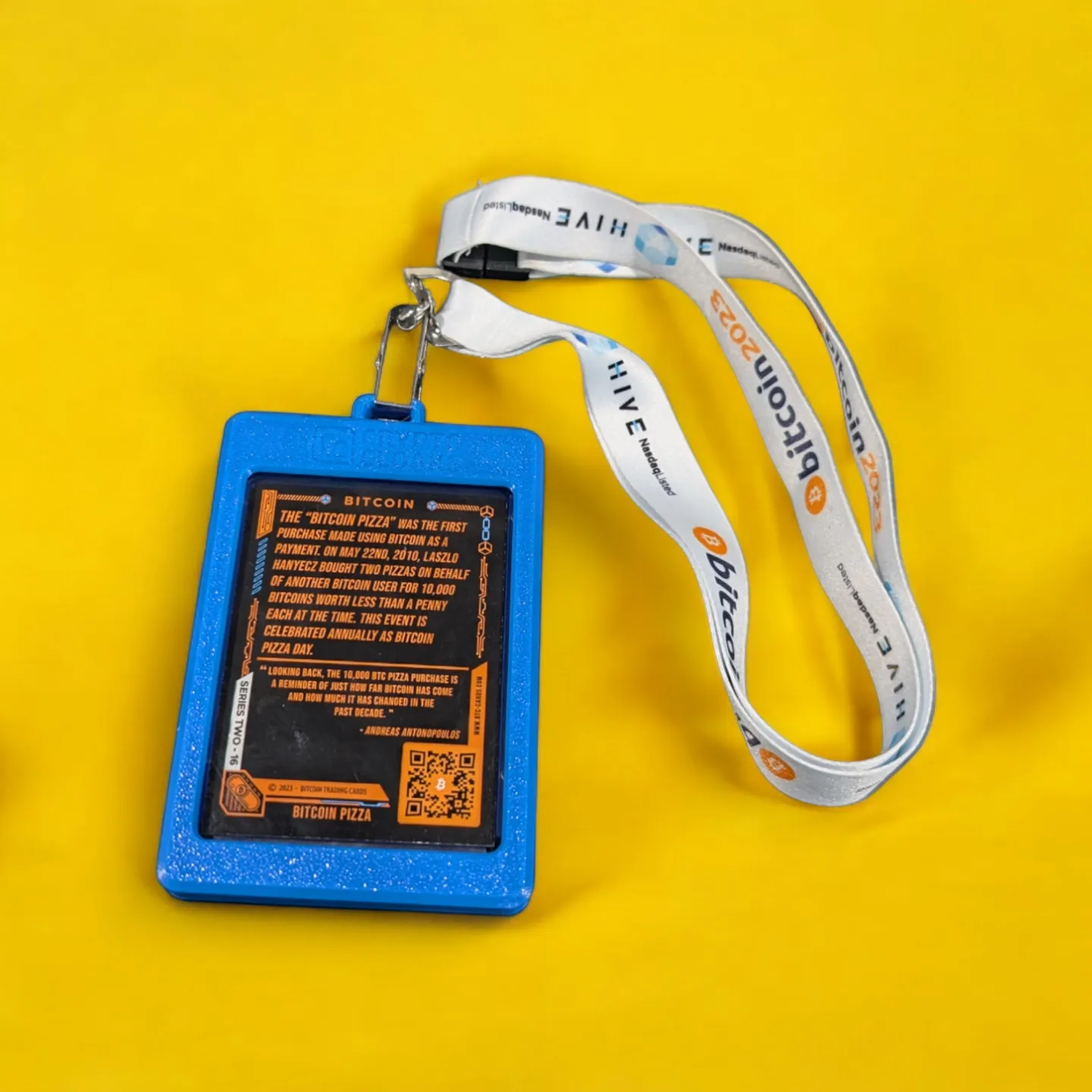 Bitcoin Trading Card Lanyard Case - Image 3
