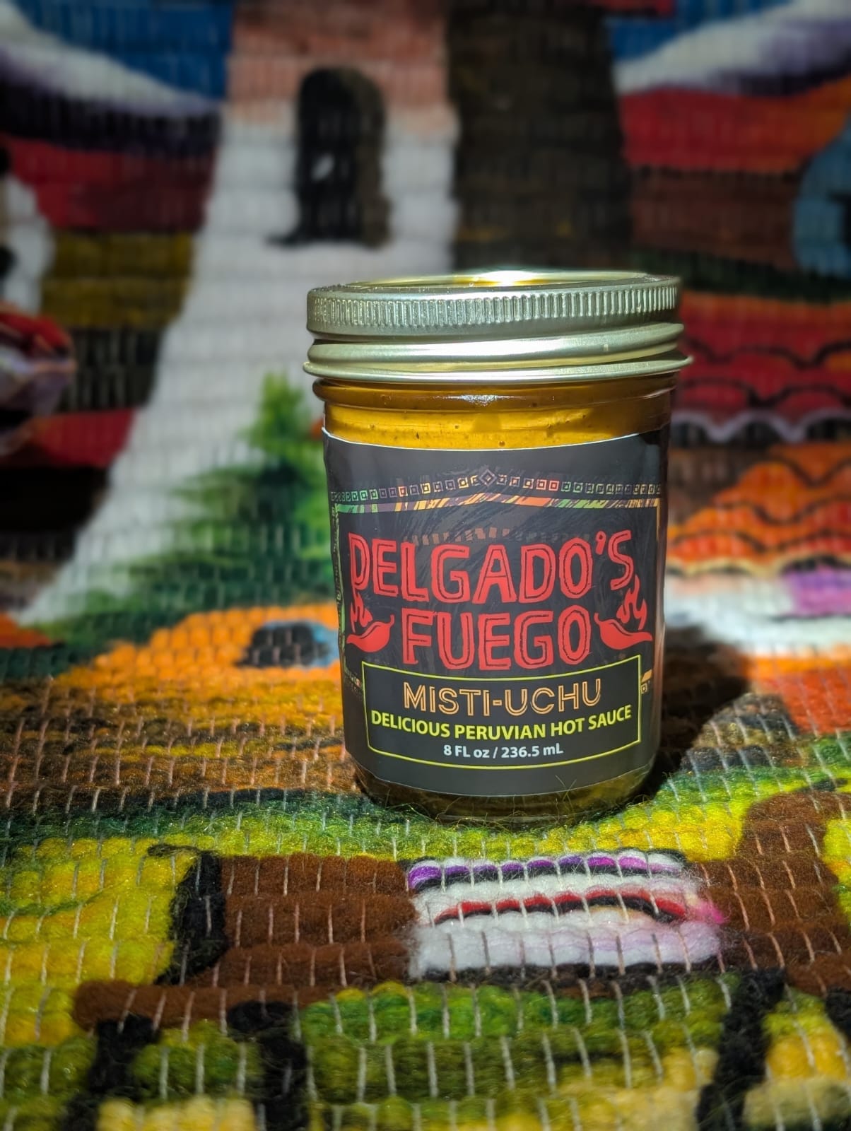 Delgado's Fuego Misti-Uchu Hot Sauce - 8oz Jar