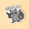 Feral AF Bitcoin Sticker