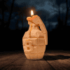 Bitcoin Grenade 3D printed bitcoin art CryptoCloaks Colorado