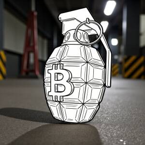 Bitcoin Grenade Sticker