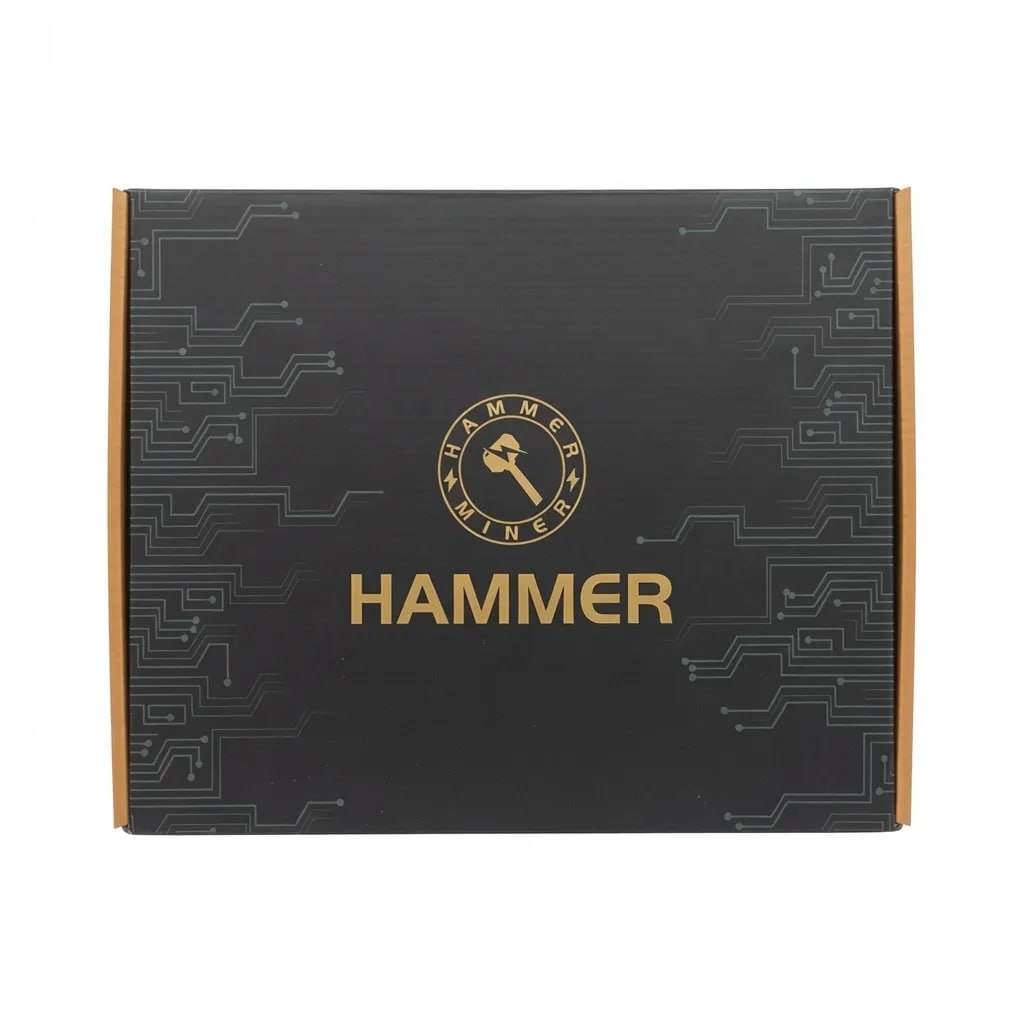 Hammer Miner BC04 retail box with black and gold Hammer branding