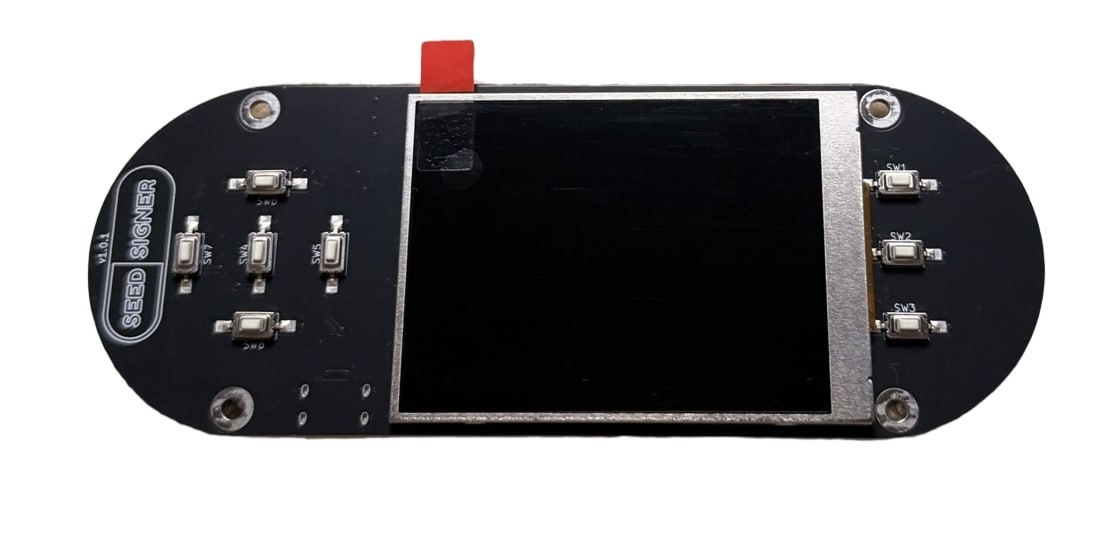 SeedSigner Plus 2.8 inch IPS display control PCB and physical buttons