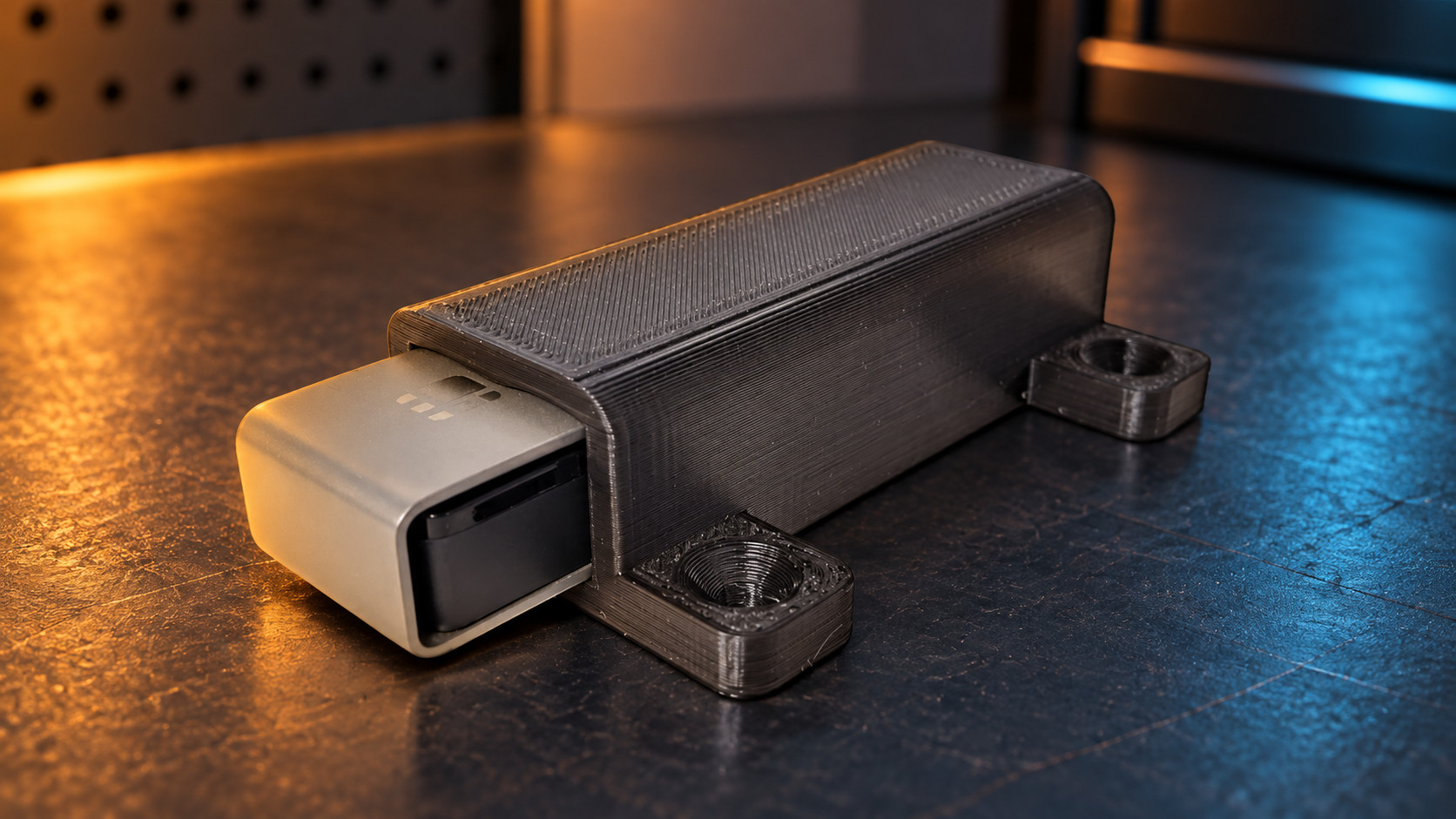 CryptoCloaks wall and under-desk mount for Ledger Nano X