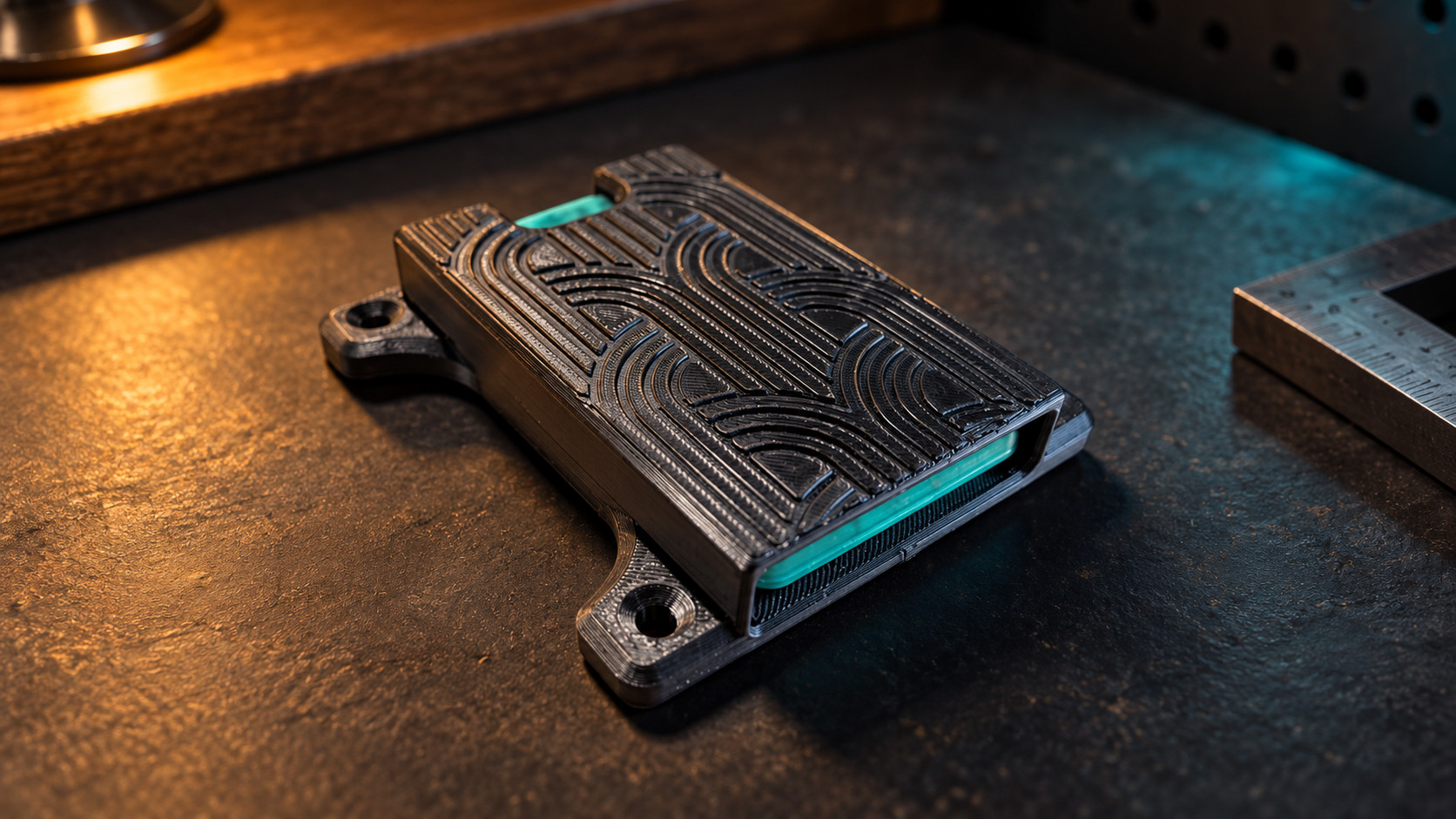 CryptoCloaks mount for a Coldcard hardware wallet